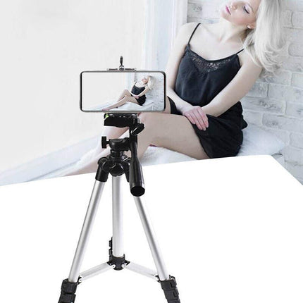 Professional Camera Tripod Stand Mount Phone Holder For iPhone DSLR Travel AU - Aimall