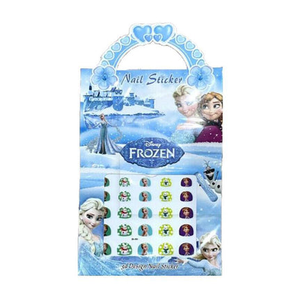 Kids nail stickers Frozen Minnie Pony Peppa princess nail art girls kids Barbie - Aimall