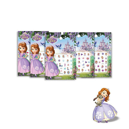 Kids nail stickers Frozen Minnie Pony Peppa princess nail art girls kids Barbie - Aimall