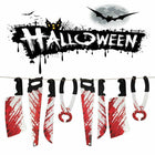 8pcs Hanging Bloody Weapons Halloween Horror Props Garland Banner Decoration AU - Aimall