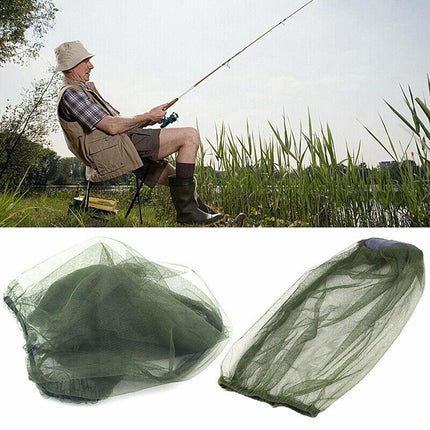 MOSQUITO FLY HEAD NET MESH HAT BEE INSECT BUG MOZZIE PROTECTOR OUTDOOR FISHING - Aimall