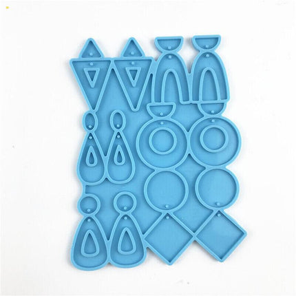 Earrings Epoxy Resin Mold Ear Studs Dangle Casting Silicone Mould DIY Craft Tool - Aimall