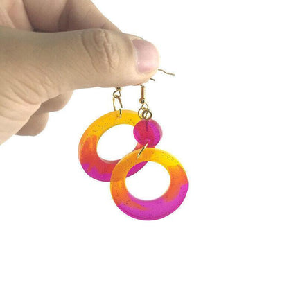 Earrings Epoxy Resin Mold Ear Studs Dangle Casting Silicone Mould DIY Craft Tool - Aimall