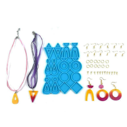 Earrings Epoxy Resin Mold Ear Studs Dangle Casting Silicone Mould DIY Craft Tool - Aimall