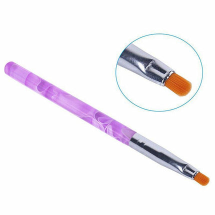 7PCS Round Head UV Gel Nail Acrylic Brush Hair Size No.2-14 Good for Starter Pen - Aimall