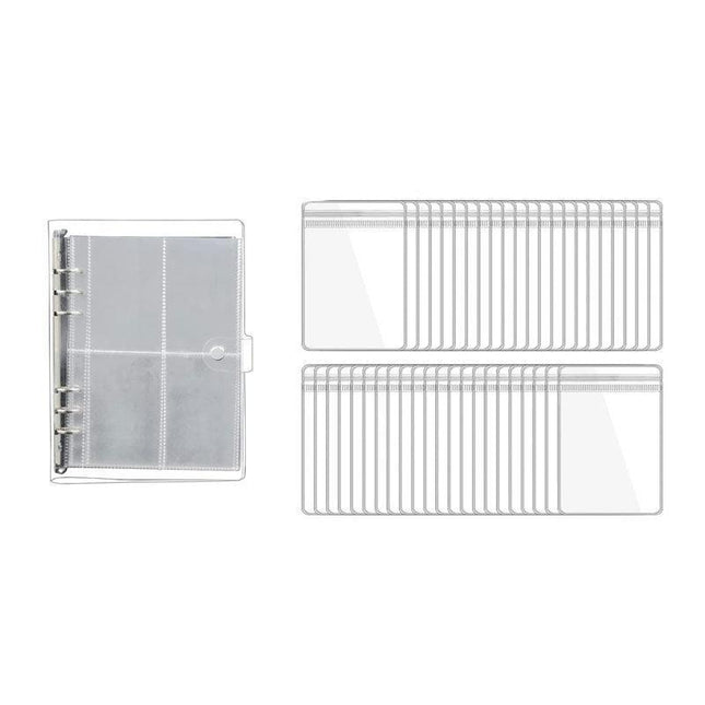 30x Transparent Jewelry Storage Book Small Plastic Gifts Reclosable Jewelry Bags - Aimall