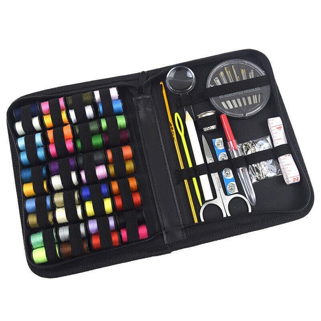 128PCS Portable Sewing Kit Home Travel Emergency Professional Sewing Set NEW AU - Aimall