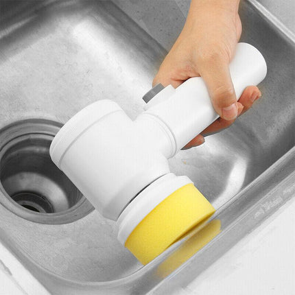 5 In 1 Handheld Bathtub Brush Kitchen Sink Cleaning Tool Tub Electric Brush AU - Aimall