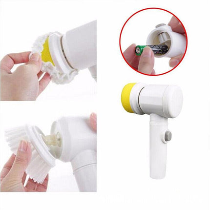 5 In 1 Handheld Bathtub Brush Kitchen Sink Cleaning Tool Tub Electric Brush AU - Aimall
