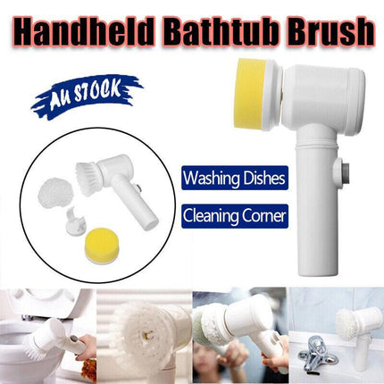 5 In 1 Handheld Bathtub Brush Kitchen Sink Cleaning Tool Tub Electric Brush AU - Aimall