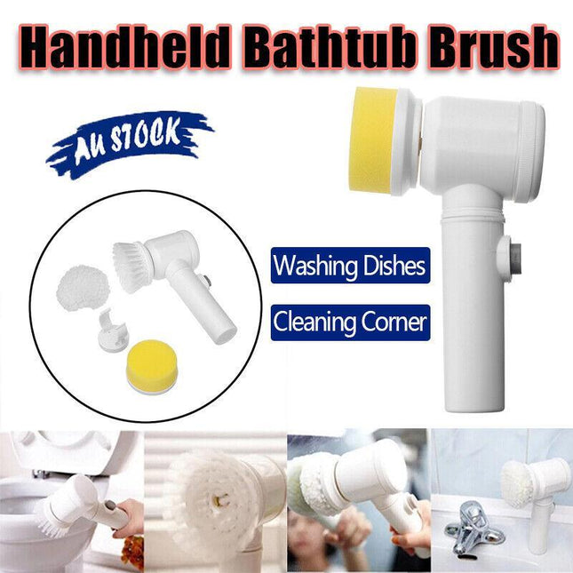 5 In 1 Handheld Bathtub Brush Kitchen Sink Cleaning Tool Tub Electric Brush AU - Aimall