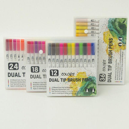 12-120 Colour Brush Pen Watercolor Art Drawing Painting Artist Sketch Marker AU - Aimall