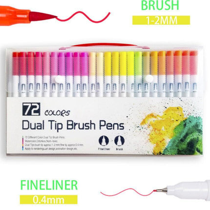 12-120 Colour Brush Pen Watercolor Art Drawing Painting Artist Sketch Marker AU - Aimall