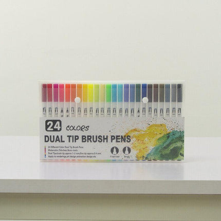 12-120 Colour Brush Pen Watercolor Art Drawing Painting Artist Sketch Marker AU - Aimall