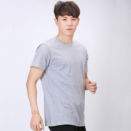 Gildan Men T-shirt Plain Blank 100% premium Cotton Basic Tee Short Sleeve 76000 - Aimall