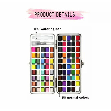 12-90 Watercolour Paint Set With Brush Painting Water Colour Art Artist Kits AU - Aimall