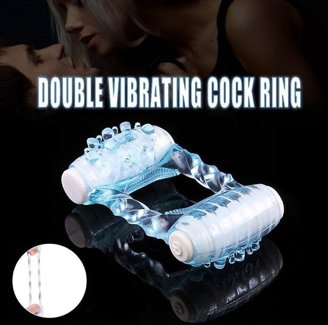Double Vibration Ring Vibration Sleeves Lock Fine Adult Products Wholesale NEW - Aimall