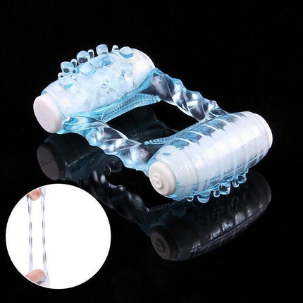 Double Vibration Ring Vibration Sleeves Lock Fine Adult Products Wholesale NEW - Aimall