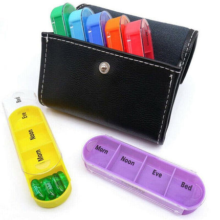 28 Grids 7 Day Weekly Storage Pill Box Tablet Sorter Container Case Organizer AU - Aimall