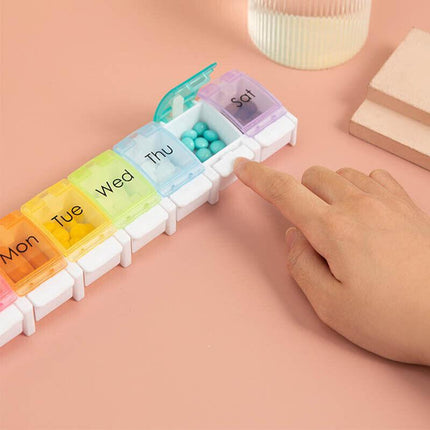 Medicine Container Holder Weekly Tablet Pill Sorter Case Organizer Box 7 Days AU - Aimall