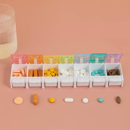 Medicine Container Holder Weekly Tablet Pill Sorter Case Organizer Box 7 Days AU - Aimall