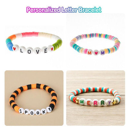 Clay Beads for Bracelets Making Flat Polymer 6mm Heishi Jewelry Making Kit New - Aimall