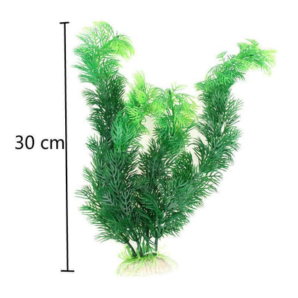30cm Plastic Large Artificial Fish Tank Ornament Aquarium #AM8 Water Plant AU - Aimall