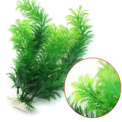 30cm Plastic Large Artificial Fish Tank Ornament Aquarium #AM8 Water Plant AU - Aimall