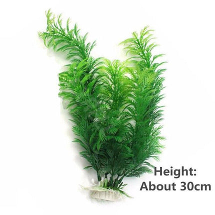 30cm Plastic Large Artificial Fish Tank Ornament Aquarium #AM8 Water Plant AU - Aimall