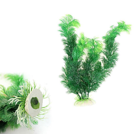 30cm Plastic Large Artificial Fish Tank Ornament Aquarium #AM8 Water Plant AU - Aimall