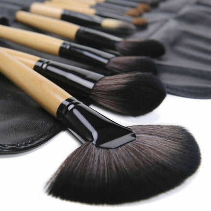 24 Pcs Professional Makeup Brush Kit Set Cosmetic Make Up Beauty Brushes Bag AU - Aimall