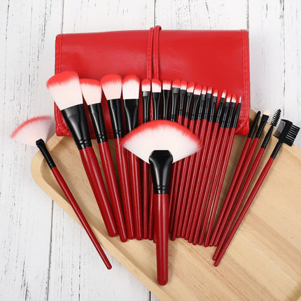 24 Pcs Professional Makeup Brush Kit Set Cosmetic Make Up Beauty Brushes Bag AU - Aimall