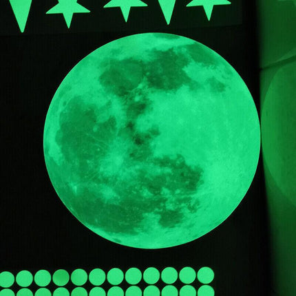 435pcs Glow In The Dark Luminous Stars And Moon Planet Space Wall Stickers Decal - Aimall