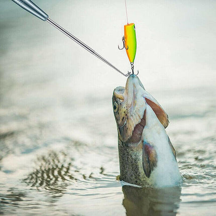 Fishing Hook Remover Stainless Steel Fishhook Dehooker Hook Detacher Extractor - Aimall