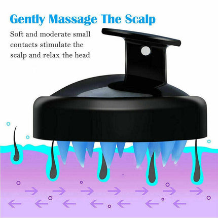 Silicone Scalp Shampoo Massage Brush Shower Washing Massager Head Hair Comb AU - Aimall