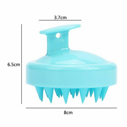 Silicone Scalp Shampoo Massage Brush Shower Washing Massager Head Hair Comb AU - Aimall