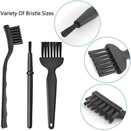 6Pcs Anti-Static Keyboard Cleaning Kit Black Plastic Laptop PC Dust Cleaner Brus - Aimall