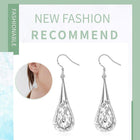 NEW Wholesale 925 Sterling Silver Filled Filigree Teardrop Drop Dangle Earrings - Aimall