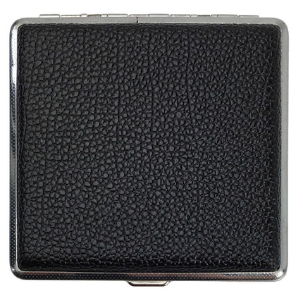 Stainless Steel+Pu Cigar Cigarette Tobacco Case Pocket Pouch Holder Box AU Stock - Aimall