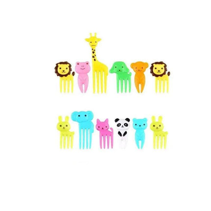 36 Pcs Mini Kids Animal Food Fruit Picks Forks Lunch Box Accessory Decor Tool AU - Aimall