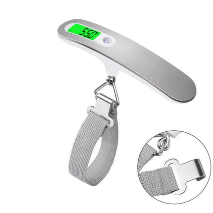 Electronic Portable Digital Luggage Scale Travel 50 KG Measures Weight Weighing - Aimall