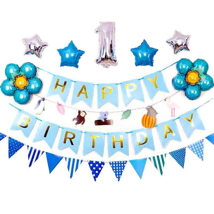 45-50 PCS Happy Birthday 3D Unicorn Decoration Balloons DIY Decor Party Set AU - Aimall