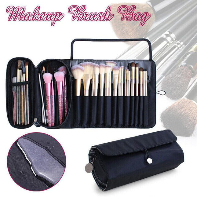 Portable Makeup Bag Cosmetic Brush Case Holder Pouch Organizer Travel Storage AU - Aimall