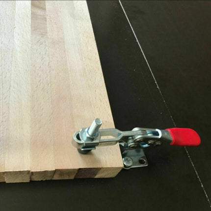 4x 100Kg/220Lb Holding Capacity Quick Release Hand Tool Toggle Clamp Horizontal - Aimall