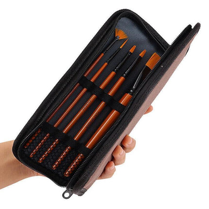 10 PCS Acrylic Paint Brush Set Kit Artist Nylon Brush Pen Colour Painting Travel - Aimall