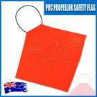 PROPELLOR SAFETY SIGNAL FLAG - HI-VIS ORANGE PVC - Boat/Marine/Trailer/Long Load - Aimall