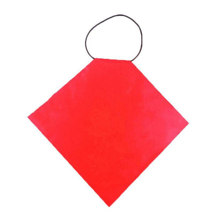 PROPELLOR SAFETY SIGNAL FLAG - HI-VIS ORANGE PVC - Boat/Marine/Trailer/Long Load - Aimall