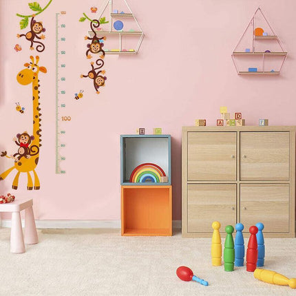 Kids Height Chart Wall Stickers Nursery Growth Measurement Ruler Removable Decal - Aimall