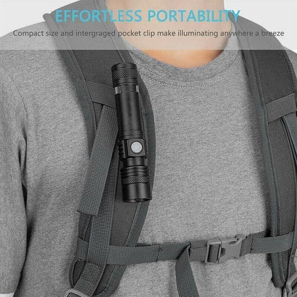 2X 60000lm LED Flashlight Torch For Bike Mount USB Rechargeable T6 XM-L AU - Aimall