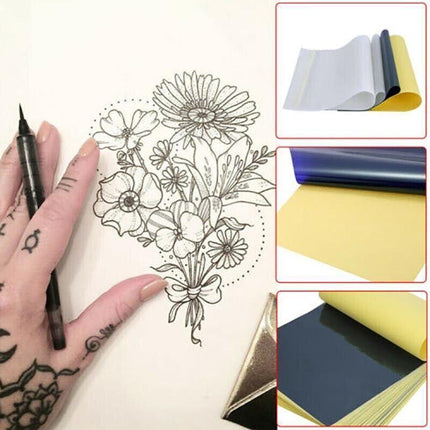 20pcs Tattoo Stencil Paper Transfer Spirit Thermal Carbon Tracing Copier Kit AU - Aimall